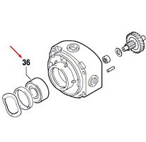 Радиальный шарикоподшипник 17 х 40 х 12 мм к гайковерту GDS 30 BOSCH (1900905281) купить в Гродно
