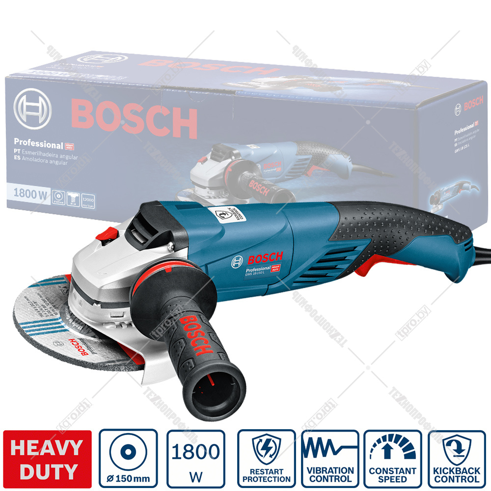Amoladora Bosch GWS 18-125 L 1800W