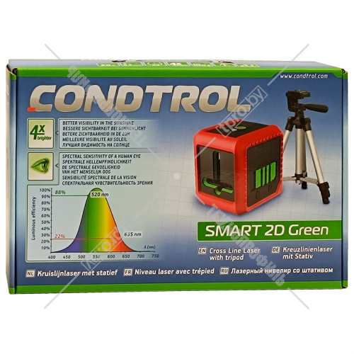 Лазерный нивелир Smart 2D Green CONDTROL (1-2-464) купить в Гродно фото 2