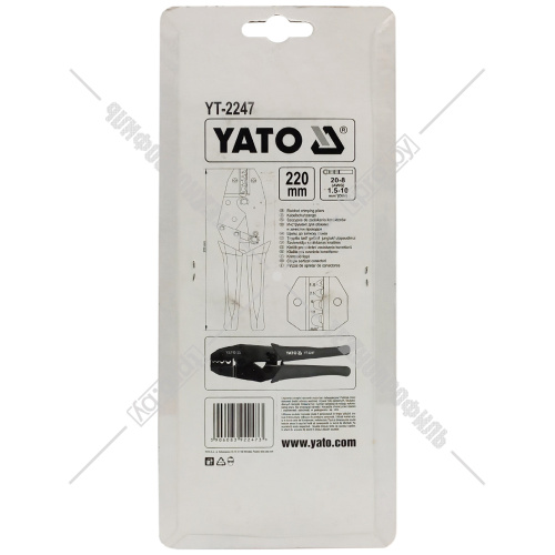 Пресс-клещи для зачистки и обжима проводов YATO (YT-2247) купить в Гродно фото 2