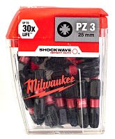 Бита Shockwave Impact Duty PZ3 25 мм (25 шт) Milwaukee (4932430869) купить в Гродно