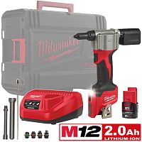 Заклёпочник аккумуляторный M12 BPRT-201X Milwaukee (4933464405) купить в Гродно