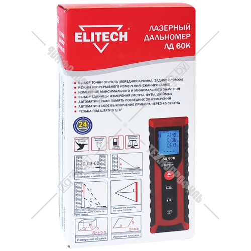 Лазерный дальномер ЛД 60К ELITECH (201465) купить в Гродно фото 2
