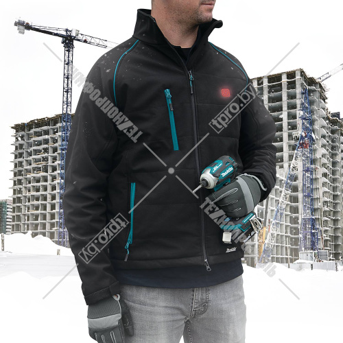 Куртка с подогревом DCJ205ZXL (размер XL) аккумуляторная MAKITA купить в Гродно фото 9