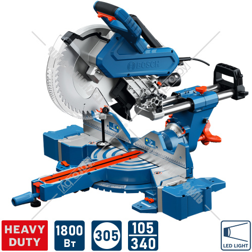 Пила торцовочная GCM 340-305 D Professional BOSCH (0601B60000) купить в Гродно