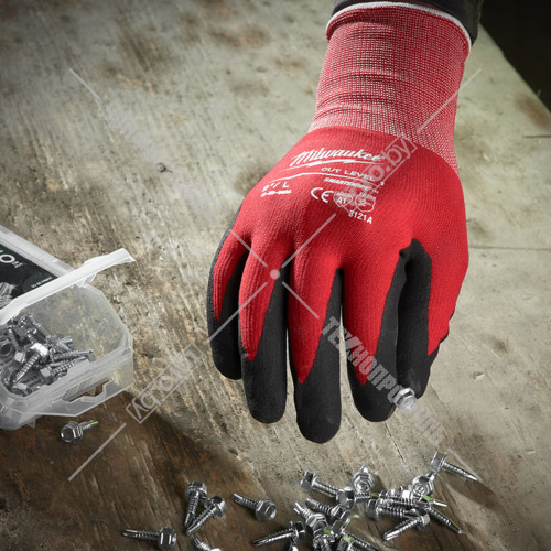 Защитные зимние перчатки (Ур.1 / размер 9/L / 1 пара) с защитой от порезов Milwaukee (4932471417) купить в Гродно фото 3