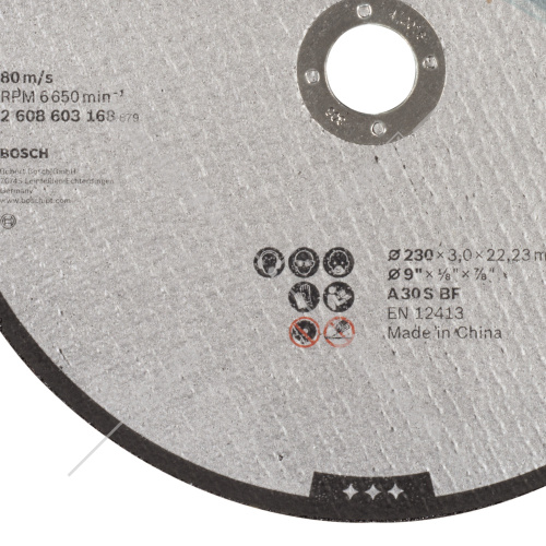 Отрезной круг 230х3х22,23 мм Standard for Metal BOSCH (2608603168) купить в Гродно фото 2