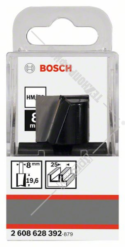 Фреза пазовая D25x20x51 / хв 8 мм BOSCH (2608628392) купить в Гродно