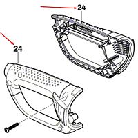 Рукоятка основная к GWS 24/26-230 LVI BOSCH (1605132154) купить в Гродно