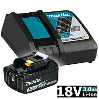 Набор аккумуляторов BL1830B 3.0 Ah (1 шт) + зарядное DC18RC MAKITA (191A24-4) купить в Гродно