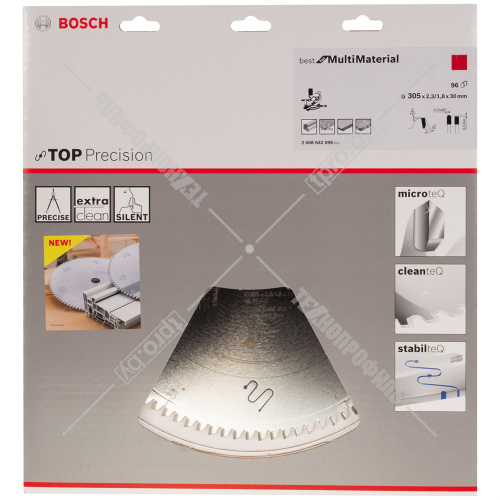 Пильный диск 305x2,3х30 мм Z96 Top Precision Best for Multi Material BOSCH (2608642099) купить в Гродно