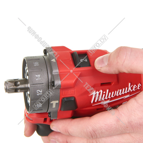 Дрель-шуруповерт ударная аккумуляторная M12 FPDX-0 FUEL Milwaukee (4933464135) купить в Гродно фото 8