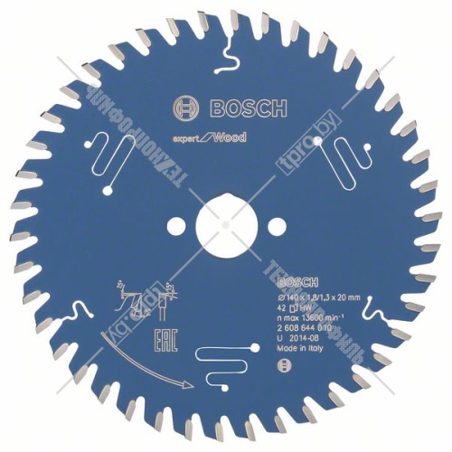 Пильный диск 140x1,8х20 мм Z42 Expert for Wood BOSCH (2608644010) купить в Гродно фото 2