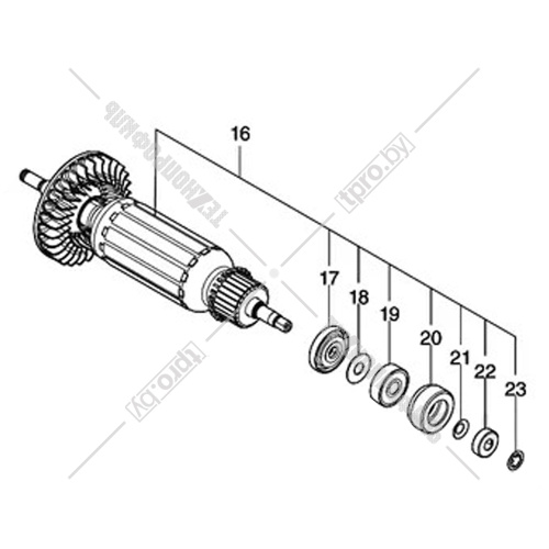 Ротор к углошлифмашине GA5090 / GA5092 MAKITA (511A49-6) купить в Гродно