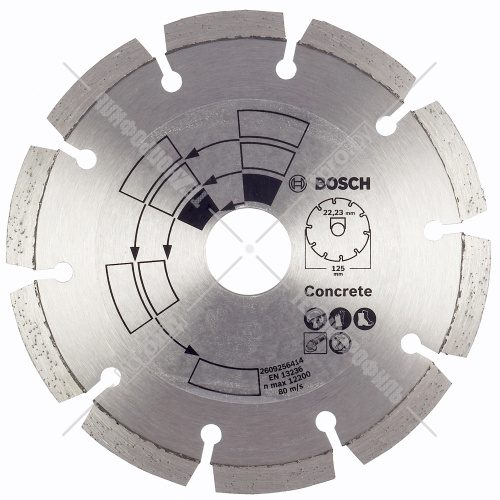 Алмазный круг Standard for Concrete 125x22,23 мм BOSCH (2609256414) купить в Гродно фото 2