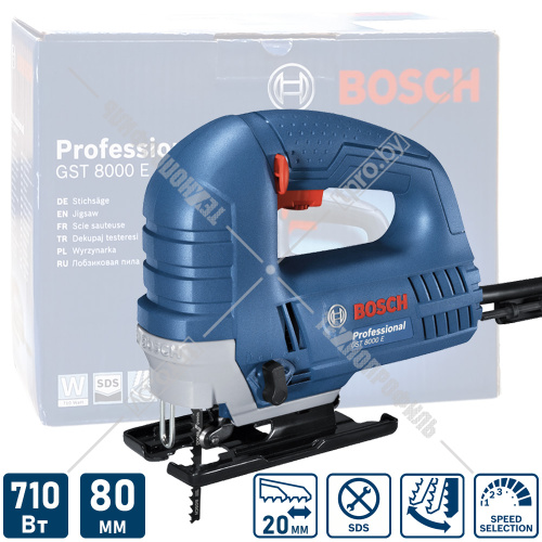 Лобзик электрический GST 8000 E Professional BOSCH (060158H000) купить в Гродно