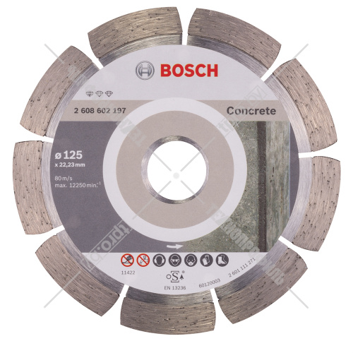 Алмазный круг Standard for Concrete 125x22,23 мм BOSCH (2608602197) купить в Гродно фото 2