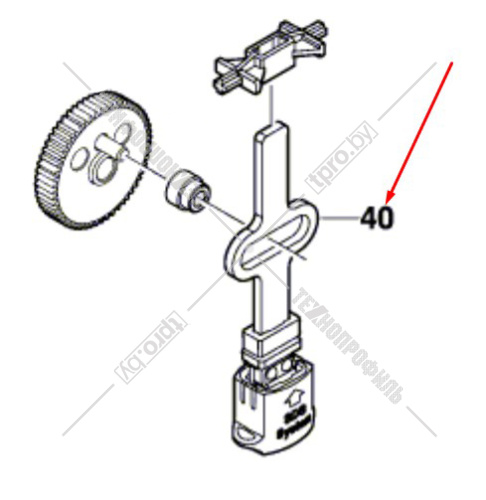 Ходовая штанга к PST 650 / 670 L BOSCH (2609002320) купить в Гродно