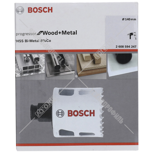 Коронка по дереву 140 мм Progressor for Wood and Metal BOSCH (2608594247) купить в Гродно фото 3