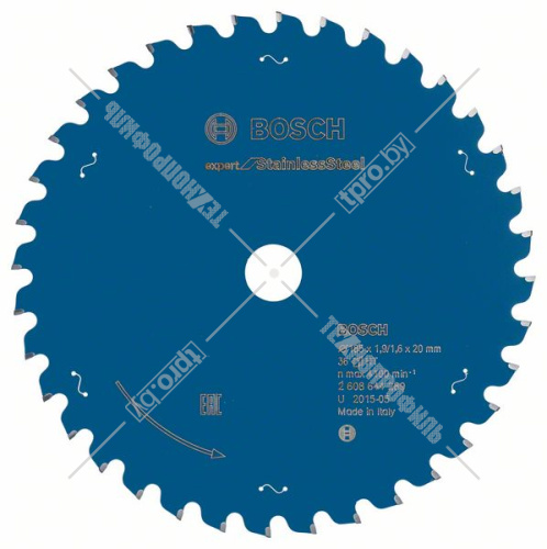 Пильный диск (нержавейка) 185x1,9х20 мм Z90 Expert for Stainless Steel BOSCH (2608644289) купить в Гродно фото 2