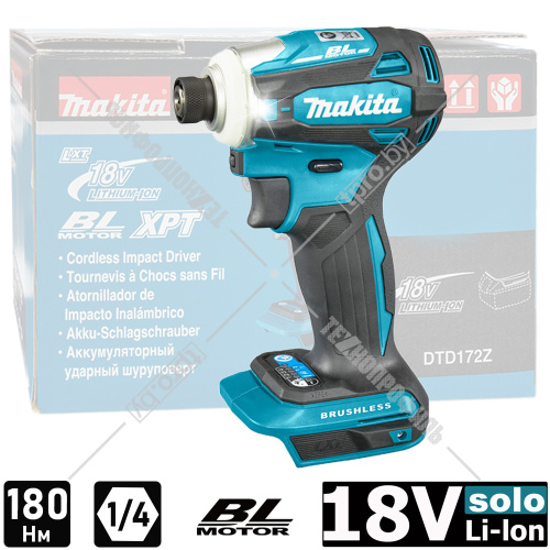 Шуруповерт ударный DTD172Z (DTD 172 Z) аккумуляторный MAKITA купить в Гродно