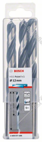 Сверло по металлу 12х151 мм HSS PointTeQ BOSCH (2608577288) купить в Гродно