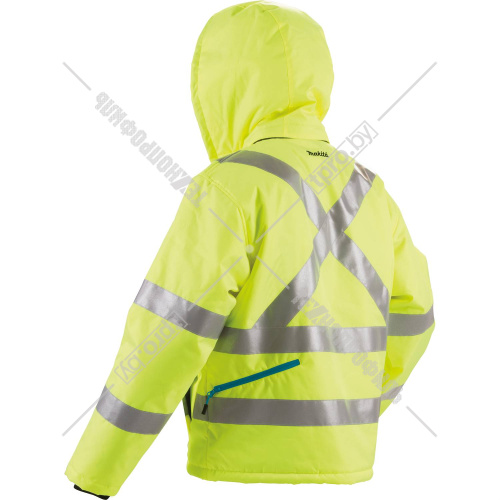 Куртка с подогревом DCJ206ZL (размер L / светоотражающая) аккумуляторная MAKITA купить в Гродно фото 2