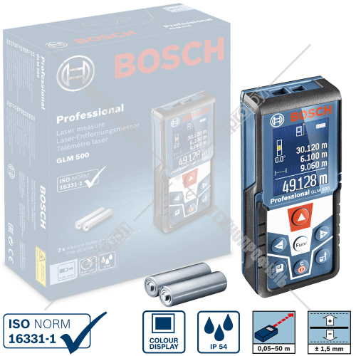 Лазерный дальномер GLM 500 Professional BOSCH (0601072H00) купить в Гродно