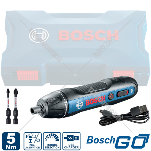 Отвертка аккумуляторная BOSCH GO 2.0 Professional (06019H2100) купить в Гродно