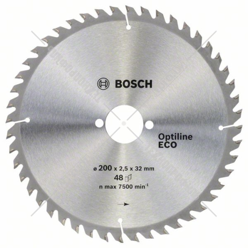 Пильный диск 200х2,5х32 мм Z48 ECO for Optiline BOSCH (2608641792) купить в Гродно фото 2