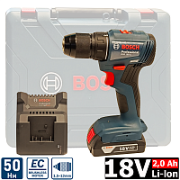 Дрель-шуруповерт аккумуляторная GSR 185-LI Professional BOSCH (06019K3001) купить в Гродно