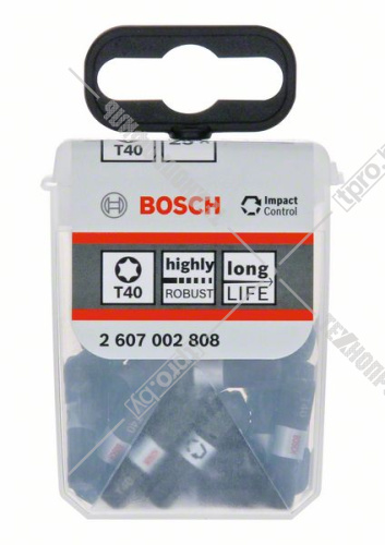 Бита Impact Control T40 25 мм (25 шт) BOSCH (2607002808) купить в Гродно