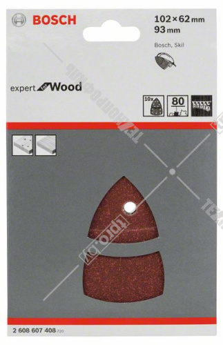 Шлифлист Expert for Wood 93 мм Р80 BOSCH (2608607408) купить в Гродно