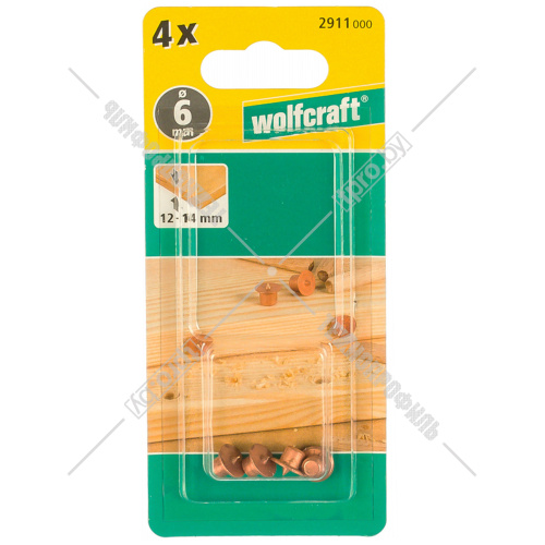 Дюбельфикс 6 мм для маркировки отверстий под шканты (4 шт) Wolfcraft (2911000) купить в Гродно