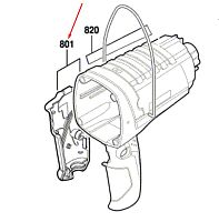 Корпус мотора к гайковерту GDS 18 E BOSCH (1619PA2434) купить в Гродно