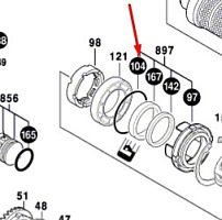 Кольцо уплотнительное к GBH 4-32 DFR BOSCH (1610210196) купить в Гродно