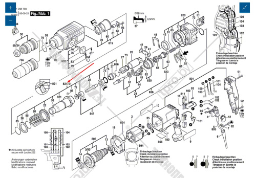 Труба к GBH 2-24 DFR BOSCH (1617000326) купить в Гродно фото 6