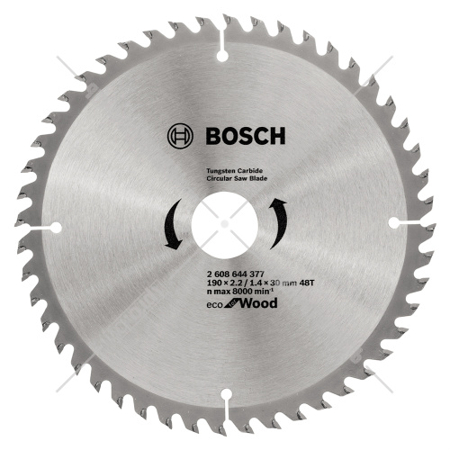 Пильный диск 190х2,2х30 мм Z48 ECO for Wood BOSCH (2608644377) купить в Гродно фото 2