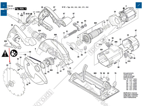 Предохранительная шайба к GKS 190 / GKS 600 BOSCH (1619P06231) купить в Гродно фото 6