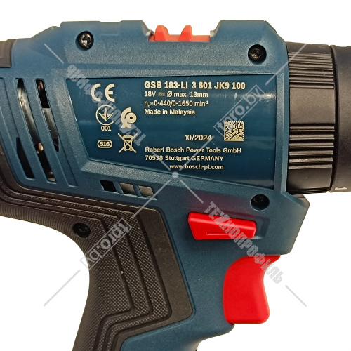 Дрель-шуруповерт ударная аккумуляторная GSB 183-LI Professional BOSCH (06019K9100) купить в Гродно фото 9