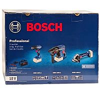Набор инструментов Combo Kit (GSR 185-LI / GBH 180-LI / GWS 180-LI) BOSCH Professional (0615990N1Y) купить в Гродно