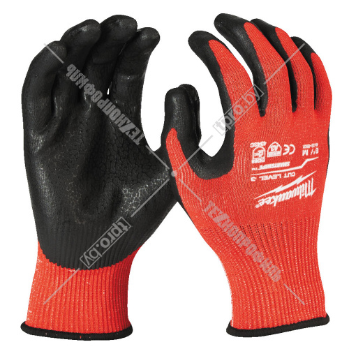 Защитные перчатки (Ур.3 / размер 9/L / 1 пара) с защитой от порезов Milwaukee (4932471421) купить в Гродно фото 2