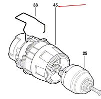 Коробка редуктора к шуруповерту GSR 18 VE-2-LI BOSCH (2609199317) купить в Гродно