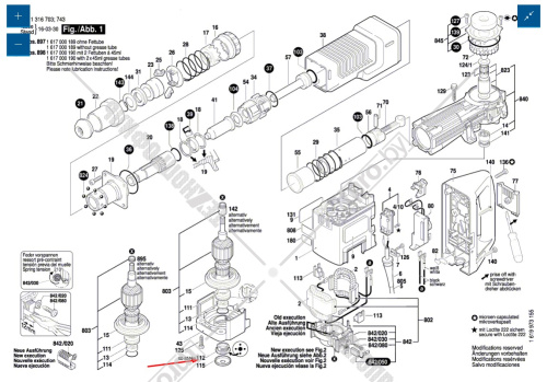 Кольцо резьбовое к GBH 11 DE BOSCH (3613461500) купить в Гродно фото 4