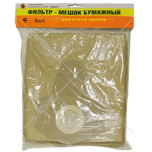 Мешок бумажный  для пылесоса Корвет 367 (5 шт) Энкор (25594) купить в Гродно