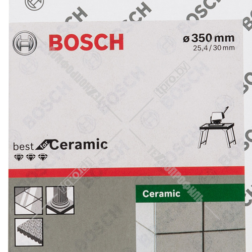 Алмазный круг Best for Ceramic 350х30/25,4 мм BOSCH (2608602640) купить в Гродно фото 4