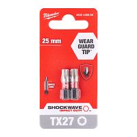 Бита Shockwave Impact Duty TX27 25 мм (2 шт) Milwaukee (4932430884) купить в Гродно