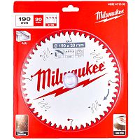 Пильный диск 190х2,4х30 мм Z54 по алюминию Milwaukee (4932471303) купить в Гродно