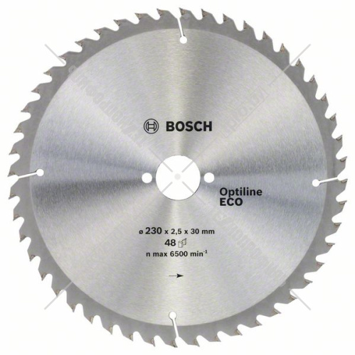 Пильный диск 230х2,5х30 мм Z48 ECO for Optiline BOSCH (2608641794) купить в Гродно фото 2