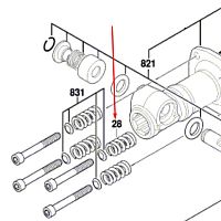 Пружина сжатия к GSH 16-28 / GSH 16-30  BOSCH (1614614006) купить в Гродно